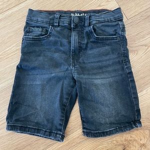 Boys Zara black denim shorts, size 7